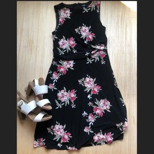 Chaps Sleeveless Floral Dress size Large
